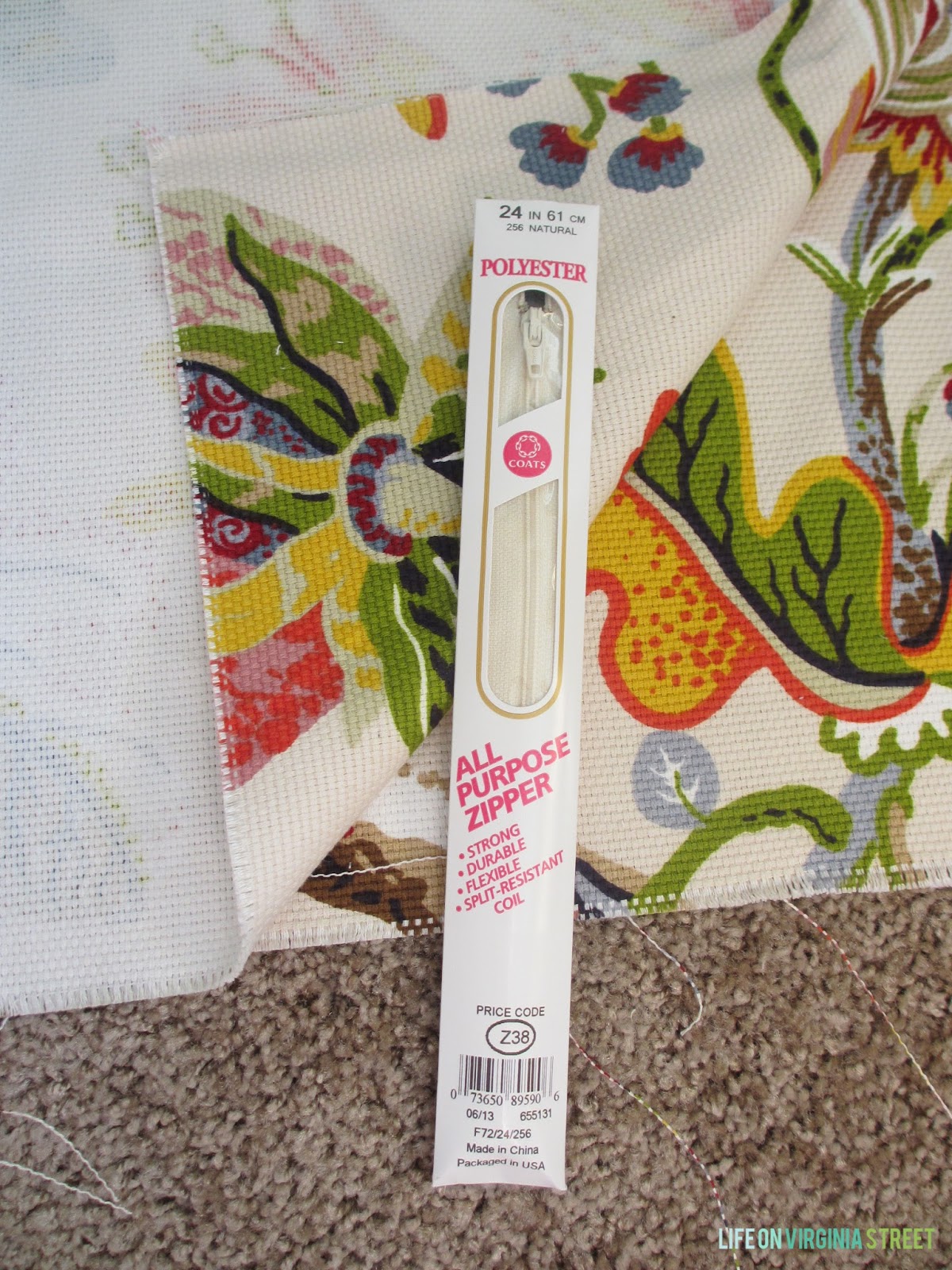 Tutorial Throw Pillow with a Zipper Life On Virginia Street Bloglovin’